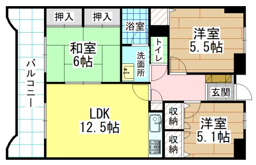 ホワイトキャッスル今池Ⅱ 間取り