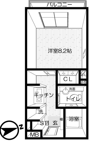 サンボナール自由が丘 間取り図