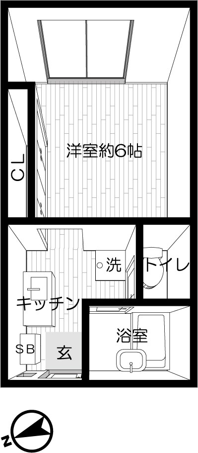 グリーンハイツ 207号室 間取り