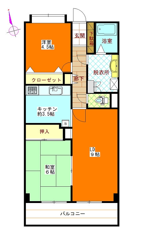 コスモ湘南野比海岸 間取り図