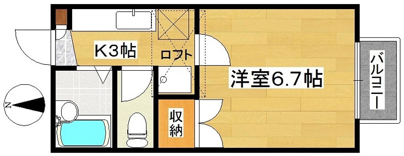 コーポ星 間取り