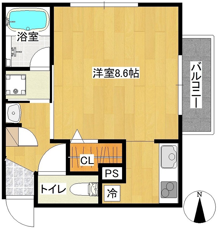 シャトーレーゼ白萩 間取り