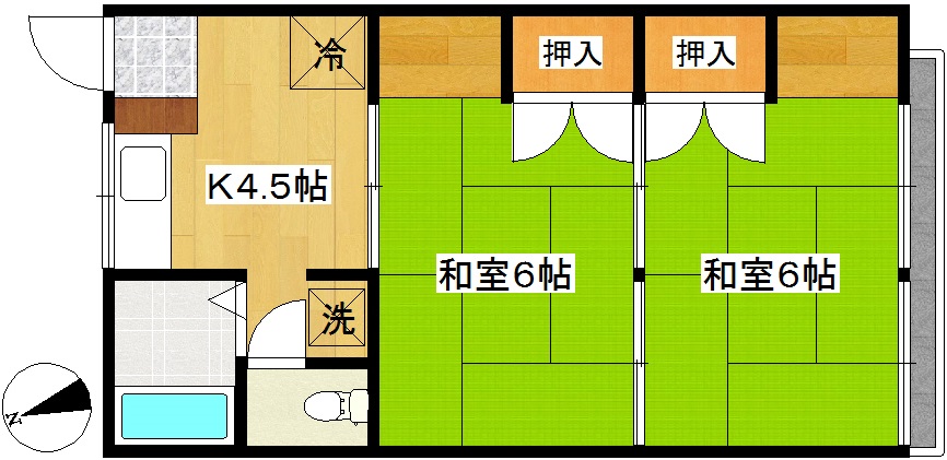 イーストパーツリッチ 間取り