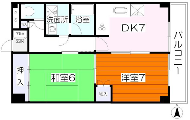 宮城県仙台市宮城野区福田町南１丁目 間取り