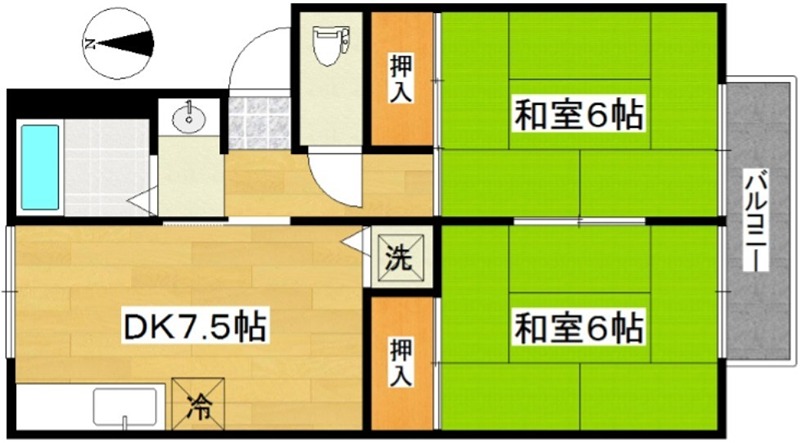 セジュール中倉 間取り