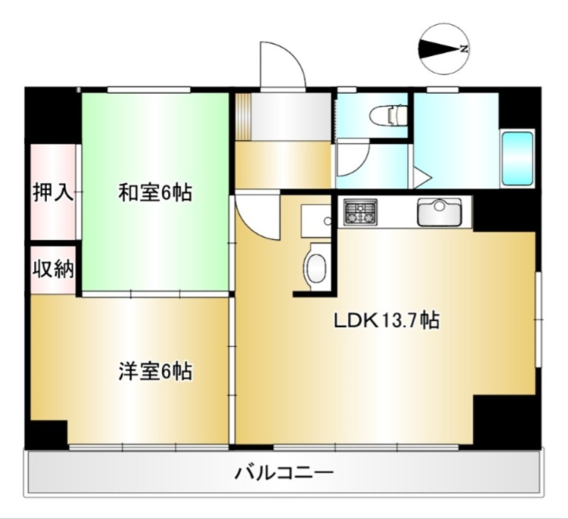 横山ハイツ 間取り