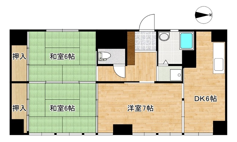横山ハイツ 間取り