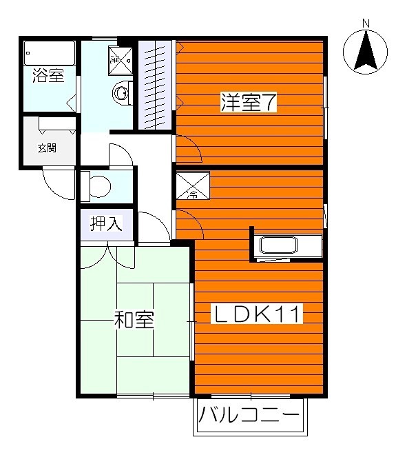 宮城県仙台市泉区松森鹿島50-117  間取り
