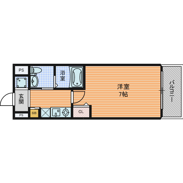 セレニテ本町ROJI02 間取り