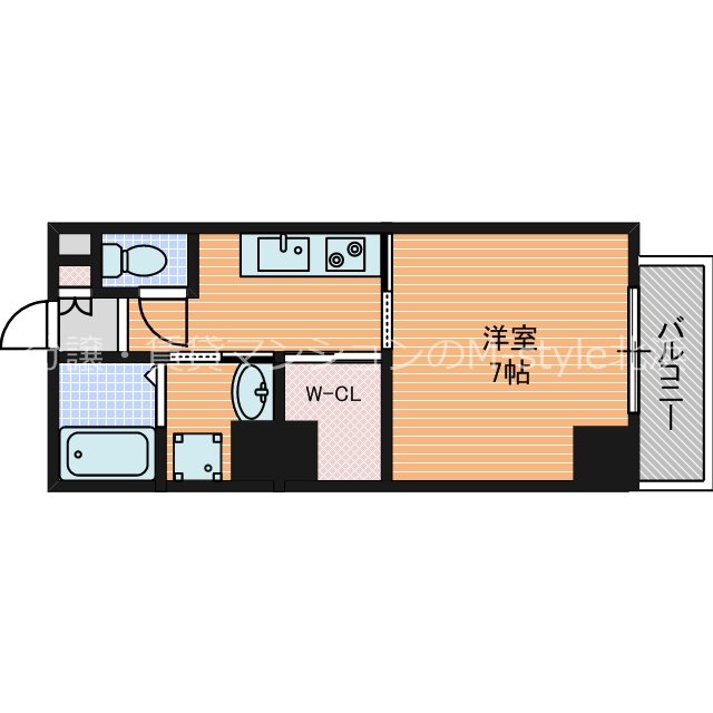 アヴェニール天神橋 間取り
