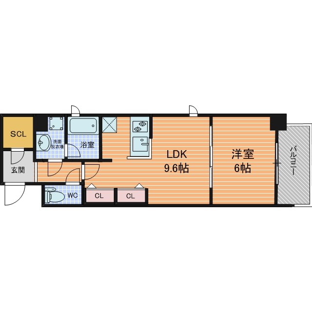 セイル淀屋橋  間取り