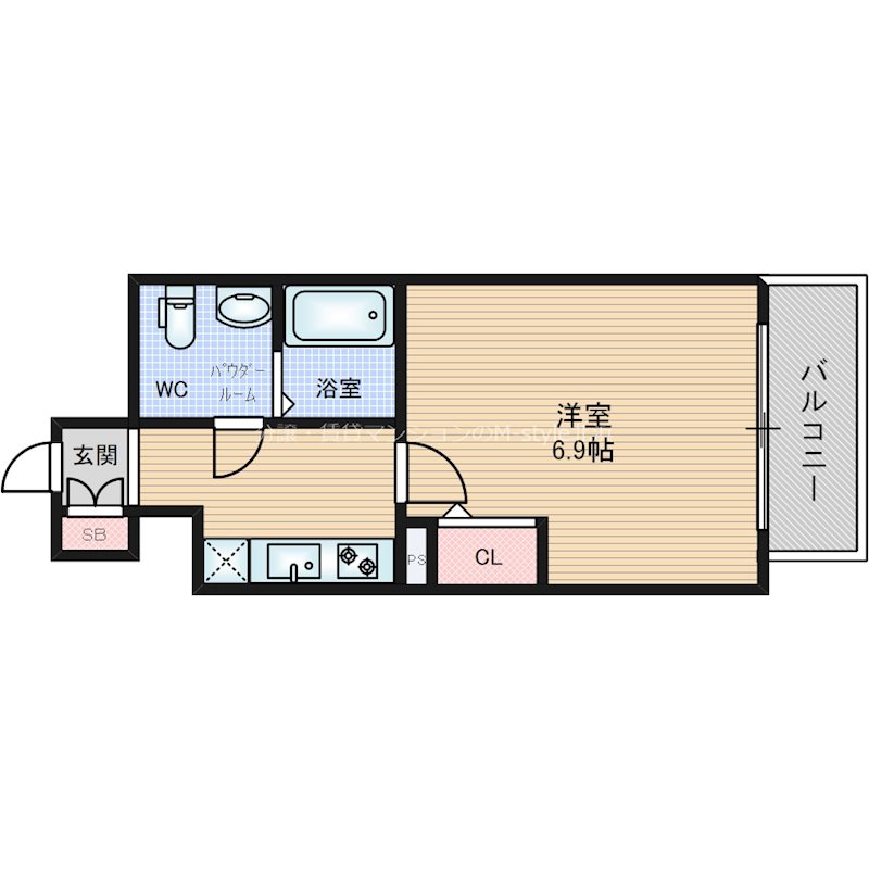 ラシュレエグゼ天王寺 間取り