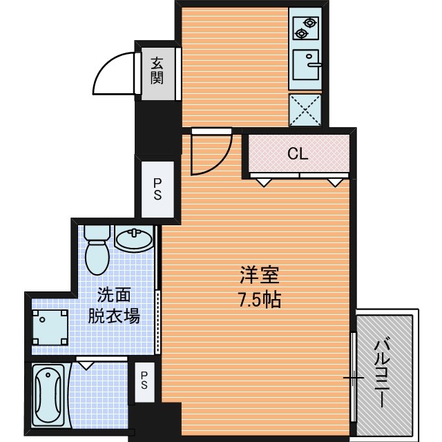 セレニテ本町ROJI02 間取り