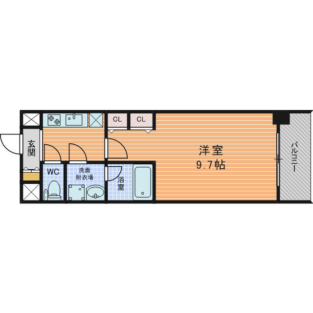 セイル淀屋橋  間取り