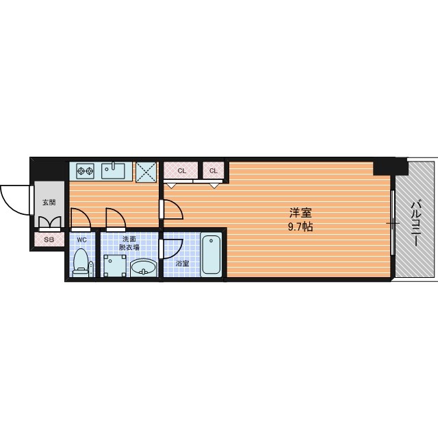 セイル淀屋橋  間取り