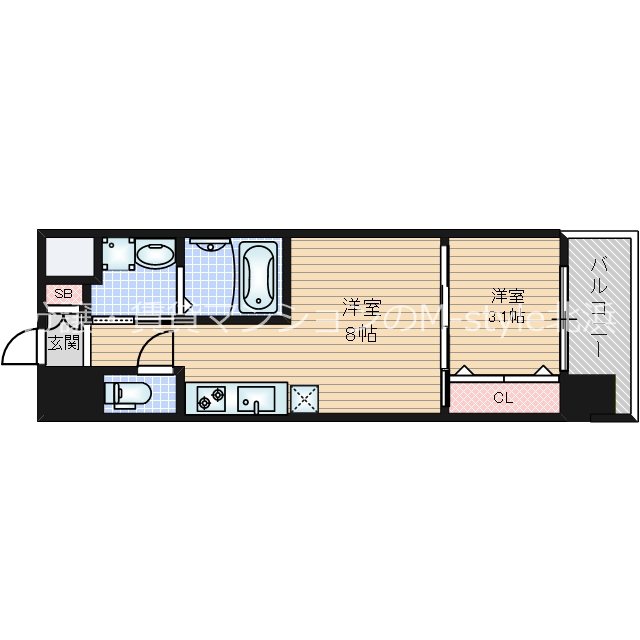 セオリー大阪ハーバーDOOR 間取り