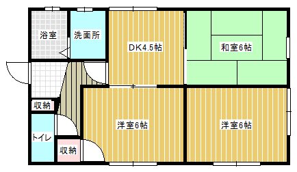 ホワイトハイツ深堀 間取り