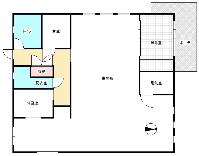 佐貫駅前店舗 間取り