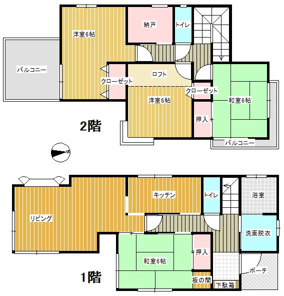 南中島戸建て 間取り