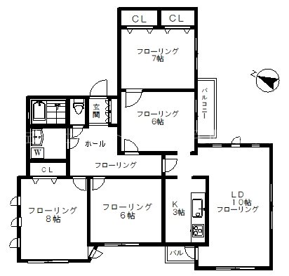 ヴィジャヴェルデ 3号室 間取り