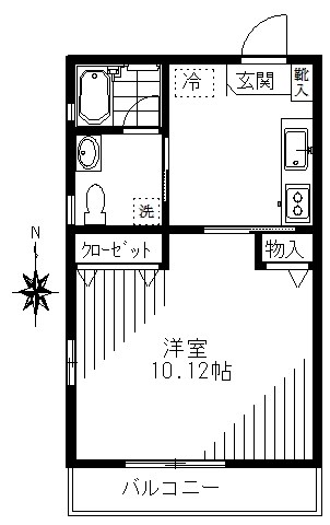 ハウス島田 ２０１号室 間取り