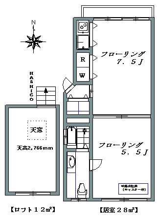 オクサワシュルメール  302号室 間取り