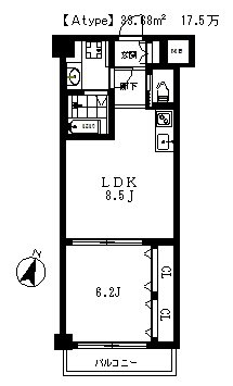 パークガーデン 304号室 間取り