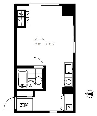 PFポイント 303号室 間取り