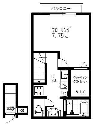 ヴィボア 203号室 間取り