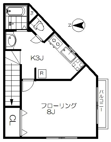 ヴィボア 204号室 間取り