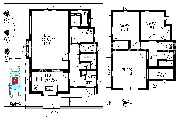 東玉川F棟 間取り