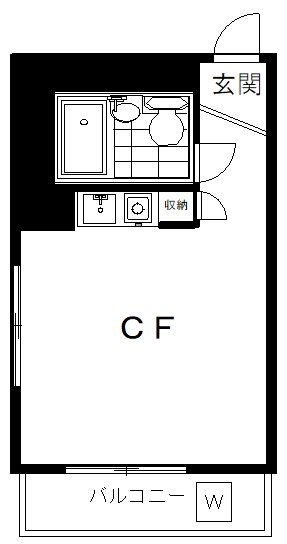 スカイハイツ奥沢 401号室 間取り