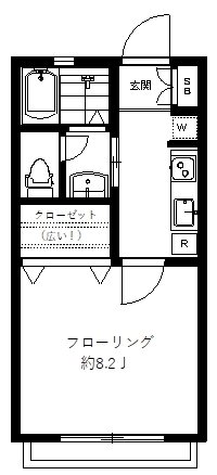 グリーンハウスおくさわ   203号室 間取り