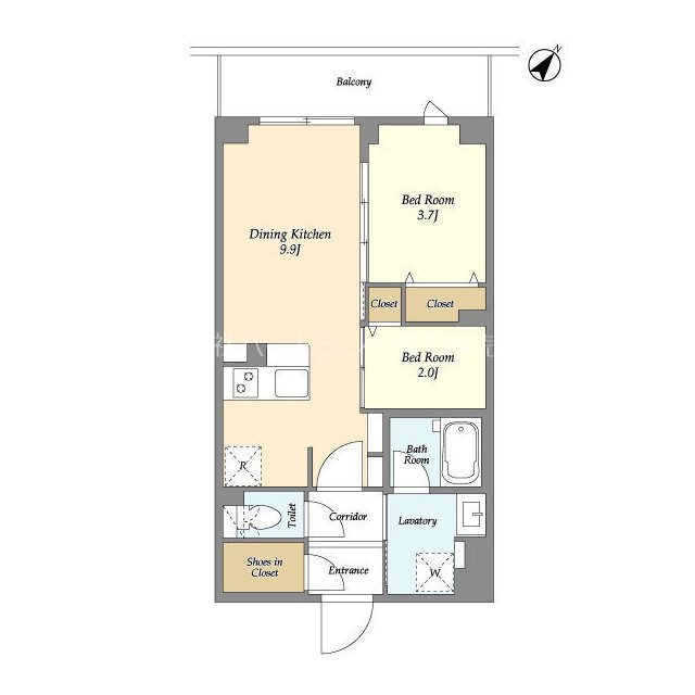 KDXレジデンス田園調布南 409号室 間取り