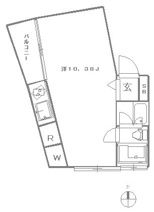 オクサワシュルメール    ３０１号室 間取り