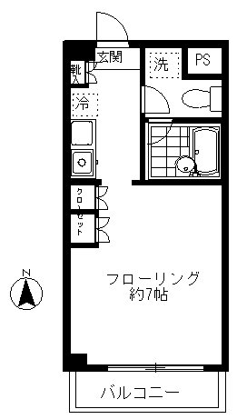 ソレイユ奥沢 ２０１号室 間取り