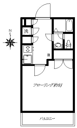 SUNBELTY(サンベルティ)  102号室 間取り