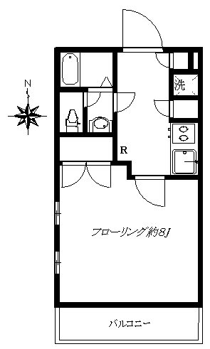 SUNBELTY(サンベルティ)  103号室 間取り