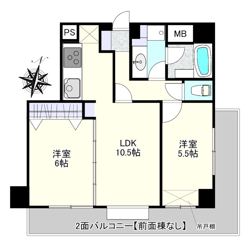 シティハイツ鶴見 間取り図