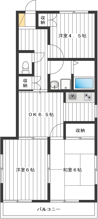 ウイング諏訪坂Ⅱ 間取り図
