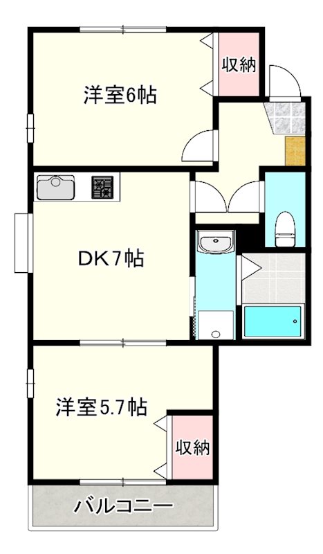 メゾン・ド・クレールⅡ 間取り図