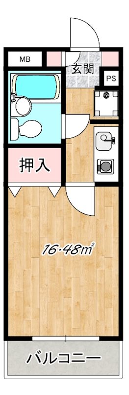 ヴァンハウス寺尾 204号室 間取り