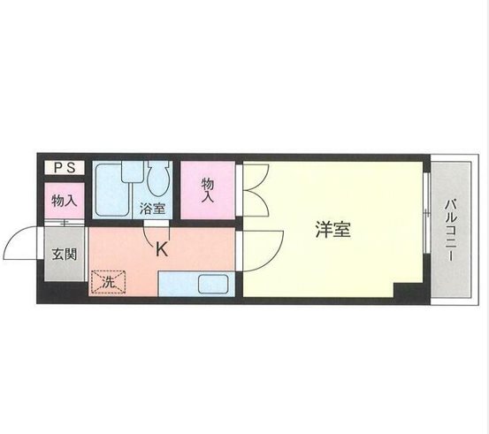 シャトレ矢向 C105号室 間取り