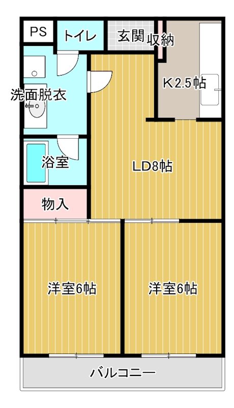 佐久間サンライズマンションA 間取り図