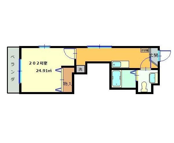 ルアナ佃野 間取り図