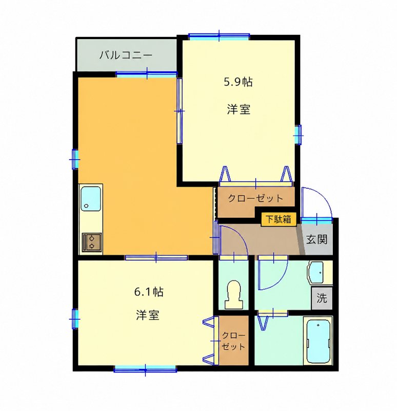 第3山手コーポ 間取り図