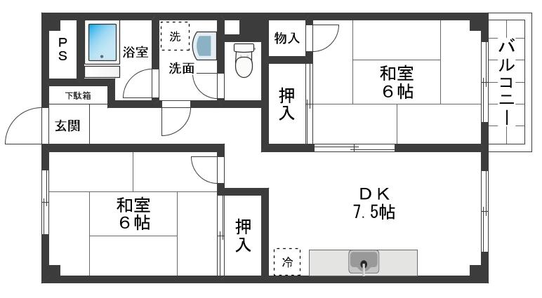 正木屋マンション 間取り図