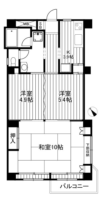 上板橋サンライトマンションAL棟 間取り