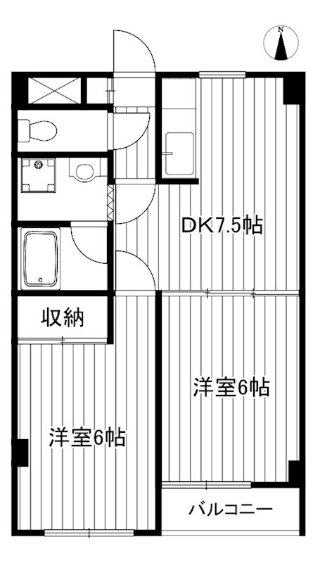 春日ペガサスマンション 間取り
