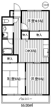 長瀬第三マンション 間取り